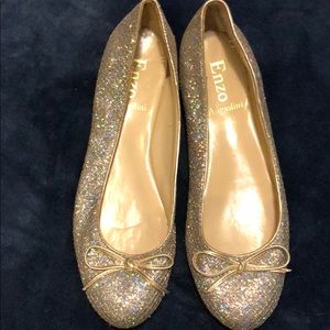 Sparkly ballet flats